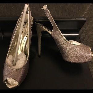 Rainbow Glitter Slingback